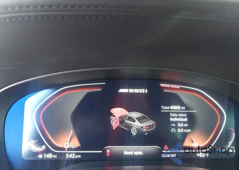 2021 BMW M550I xDrive из США, поврежденный, VIN WBA13BK05MCG59720